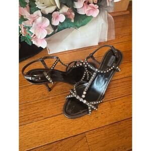 PRADA Women's studs sandal heel shoe 35.5/5.5 (san100